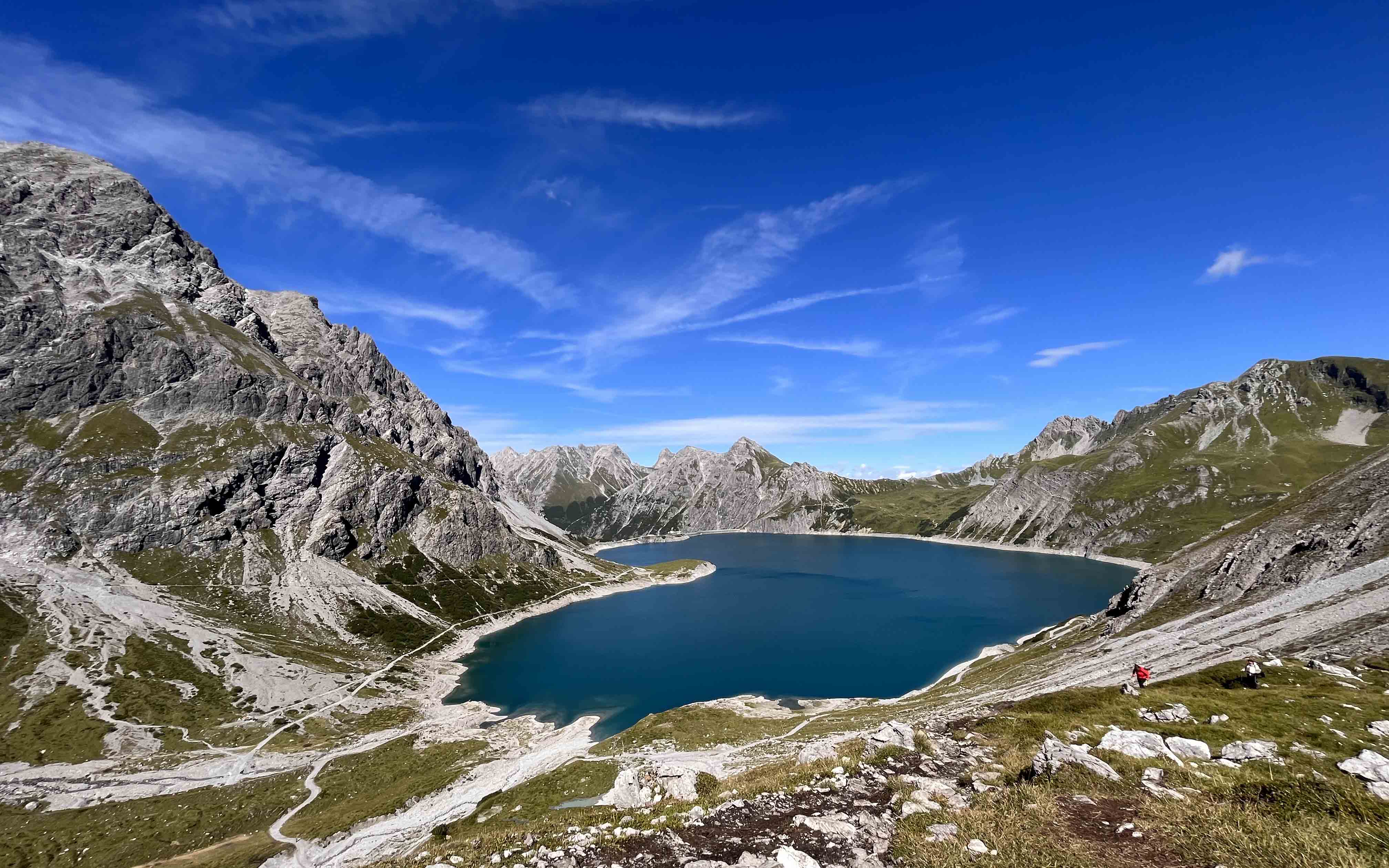 Uitzicht op de Lünersee